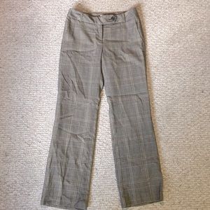 Tan Plaid Dress Pants